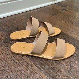 Size 10 Tan Bamboo Sandals